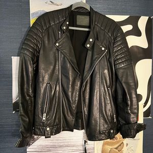 All Saints Leather Motorcycle Jacket